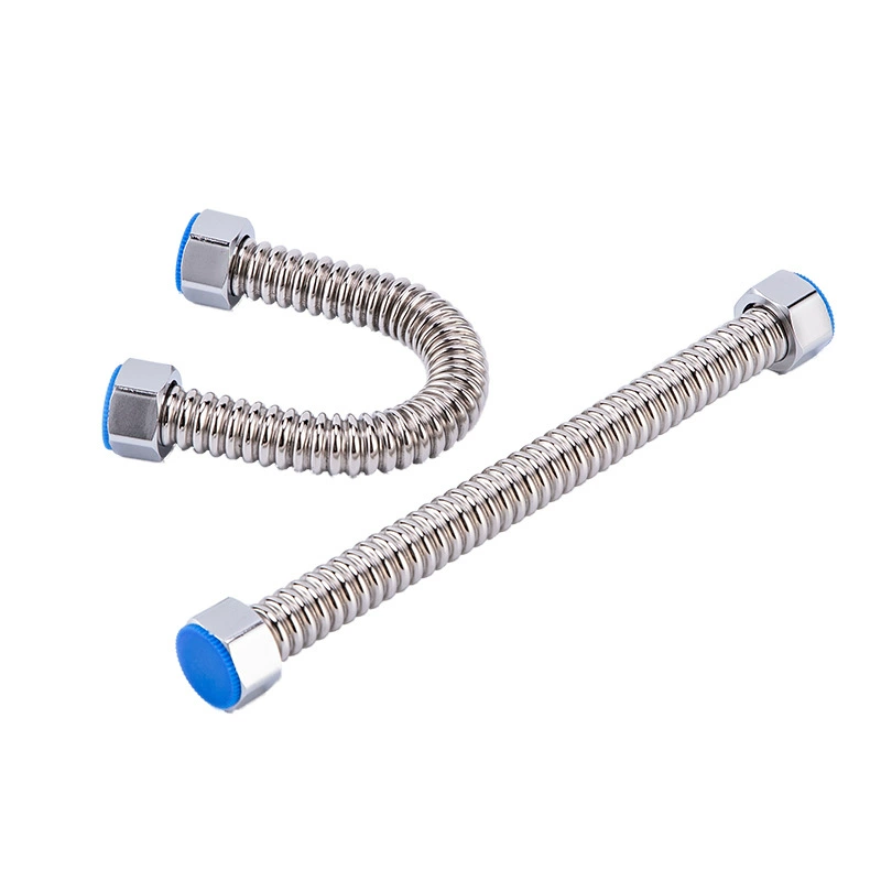 灵轩 Household 4 -point ripple water pipe 304 stainless steel metal explosion -proof water -proof water pipe electric water heater accessories
