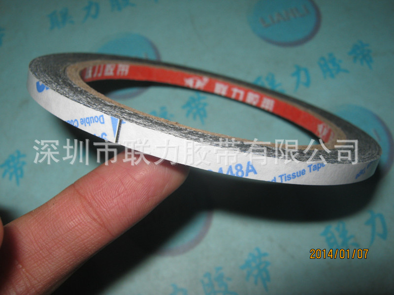 新款 3M正品黑色强力双面胶 铭牌粘结3M9448A胶纸 5MM宽*长10米