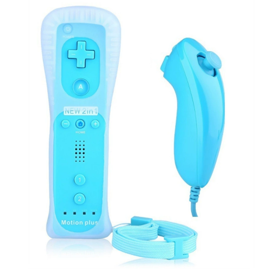 Ручка Wii, держатель Wii, левая и правая ручка встроенный акселератор, 2-в-правый держатель