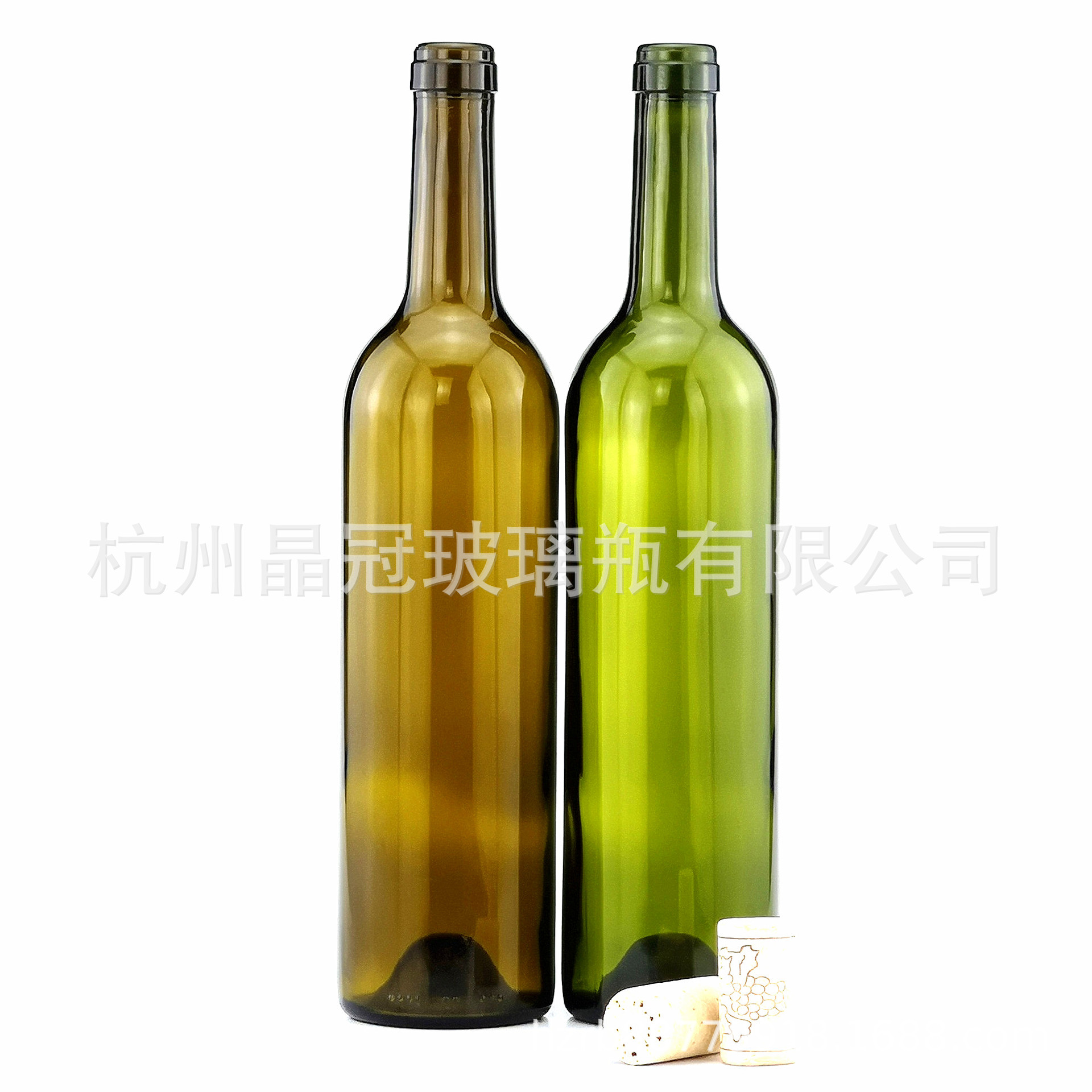 葡萄酒瓶 厂家专业 绿色750ml红酒瓶 棕色红酒瓶透明红酒瓶