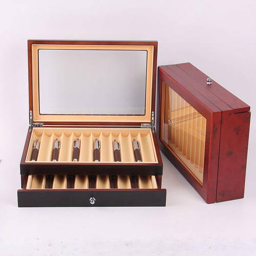 Pen box 12 23 34 wooden pen display box stationery box paint pen storage box wooden box