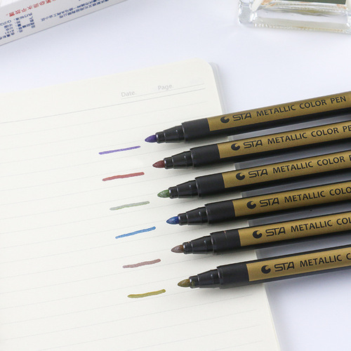 Sta8151 metallic marker pen 10-color set color paint pen art marker metal pen