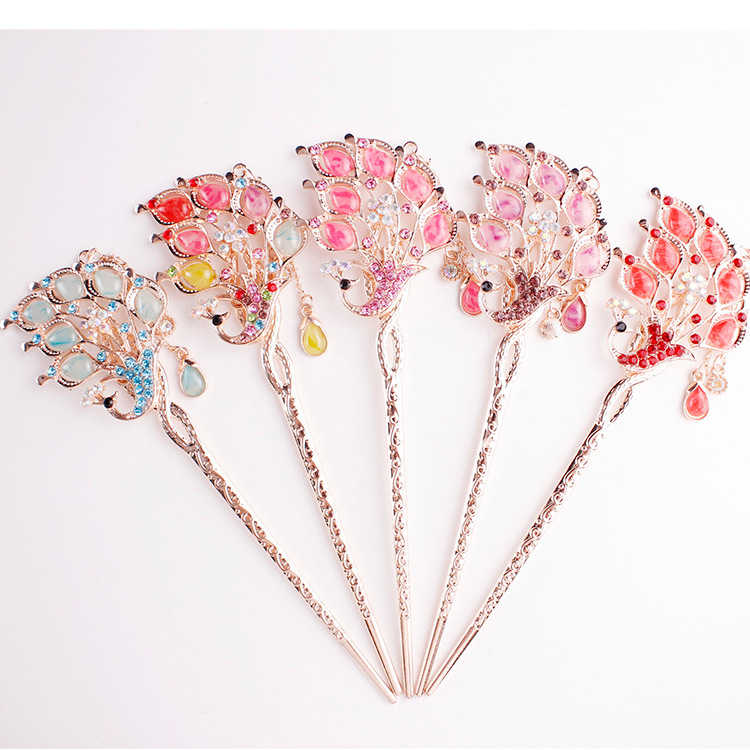 Hairpin Retro Style Hair Accessories Han Dynasty Classical Hairpin Women's Step Shake Tassel Hairpin Scenic Spot Wholesale Cheongsam Hairpin Retro Style Hair Accessories Han Dynasty Classical Hairpin Women's Step Shake Tassel Hairpin Scenic Spot Wholesale Cheongsam