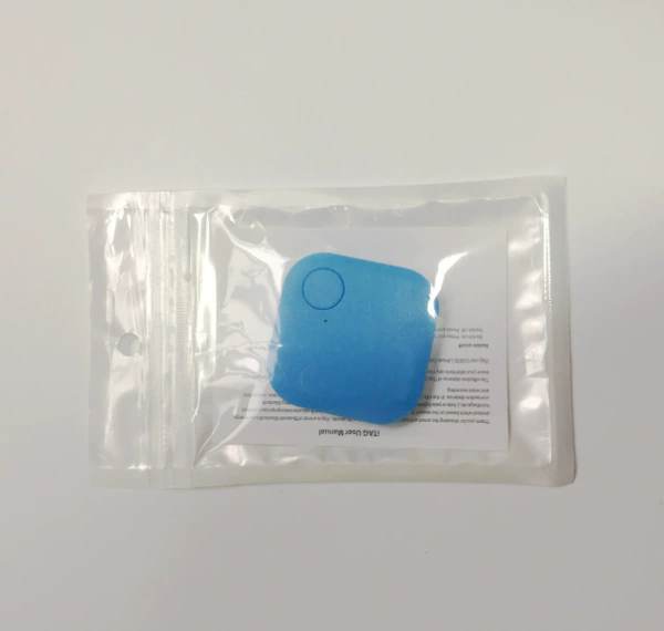 Square blue battery, English