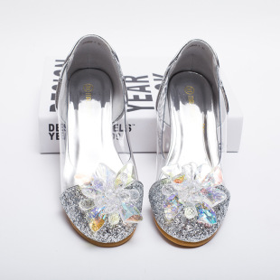 �ҹ���ˮ��Ьˮ�ŮͯЬС�߸�Ůͯ��ٹ���Ьcrystal girl shoes