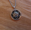 Double-sided necklace, fashionable pendant for beloved suitable for men and women, European style