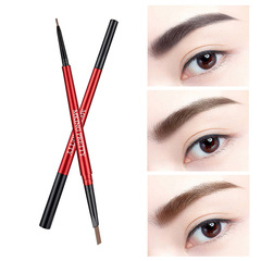Double-ended fine refill eyebrow pencil Korean raw material refill dual-purpose double-ended automatic rotating eyebrow pencil anti-sweat and non-smudged