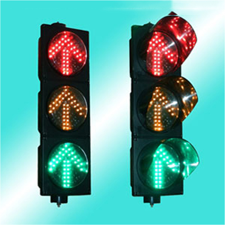 Ф200红黄绿箭头红绿灯 箭头指示信号灯 LED警示灯 薄壳出口专用