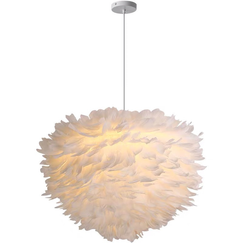 Venta al por mayor venta directa de fábrica de moda pantalla de plumas lámpara de mesa multifuncional candelabro lámpara de pie accesorios de pantalla de lámpara creatividad de bricolaje