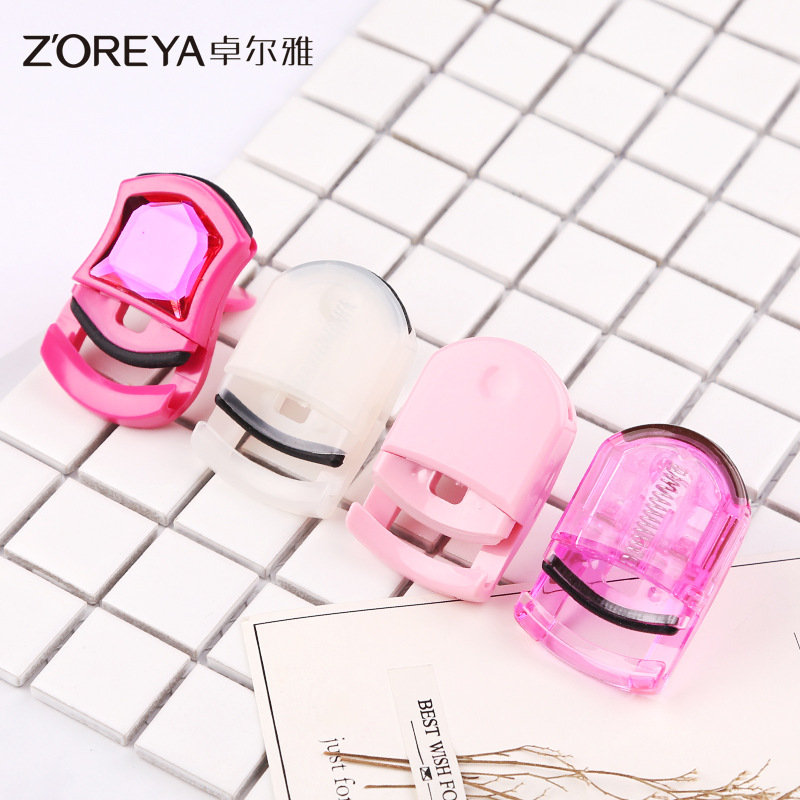 Zhuolya transfronterizas herramientas de belleza al por mayor principiante portátil fácil de usar ojo pestañas rizador manual mini rizador de pestañas