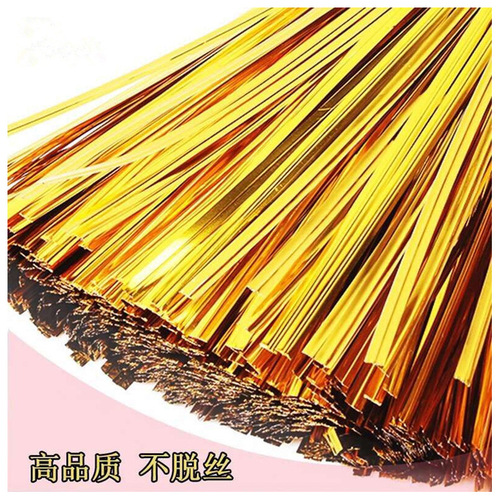 Supply of 6cm baking packaging sealing gold tie, Christmas supplies crafts gift bundling tie