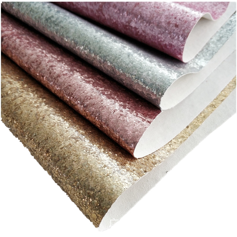 现货批发亮面金葱格丽特 大小六角亮片不掉粉箱包鞋材人造革