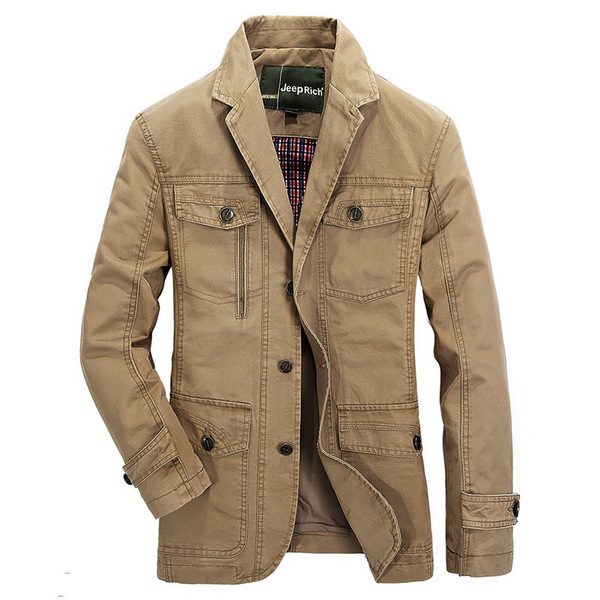 Casual spring classic suit jacket