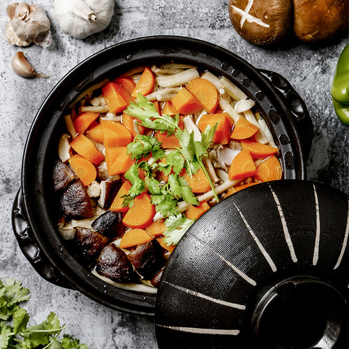 Japanese-style casserole stew pot, high temperature resistant household ceramic stew pot, gas soup soup casserole, earthen casserole, clay pot rice casserole