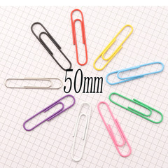 Creative cartoon bookmark color paper clip nickel plated paper clip paper clip data fixed pin decoration 50mm