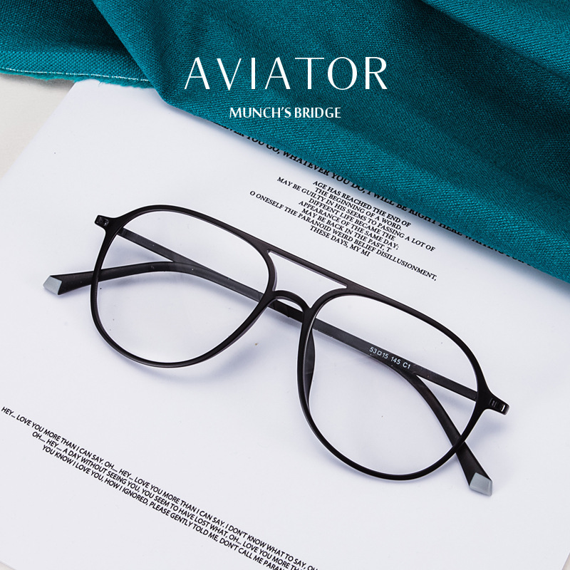 1116 Ultra-thin Tungsten Carbon Plastic Steel Myopia Frame Toad Double Beam Women's Retro Fashionable Frame Men's Retro Optical Matching 1116 Ultra-thin Tungsten Carbon Plastic Steel Myopia Frame Toad Double Beam Women's Retro Fashionable Frame Men's Retro Optical Matching
