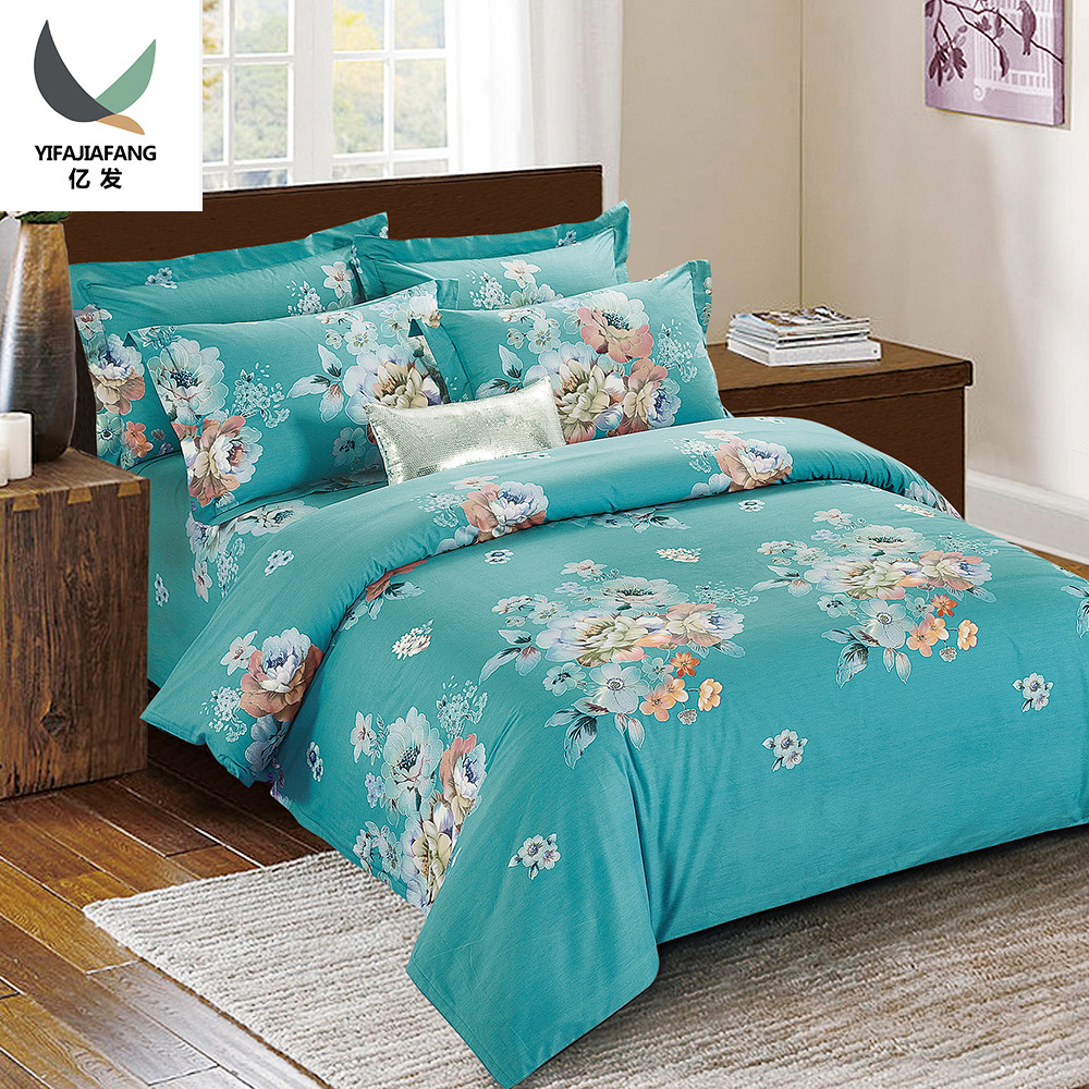 【亿发家纺】纯棉布料 床上用品布料超柔磨毛喷气织造浙江厂家