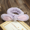 Flannel hairgrip with bow, headband for face washing, hair accessory, Korean style, wholesale