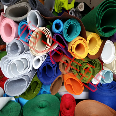 彩色背胶毛毡布墙面装饰针刺化纤毛毡工艺品无纺布自粘背景布