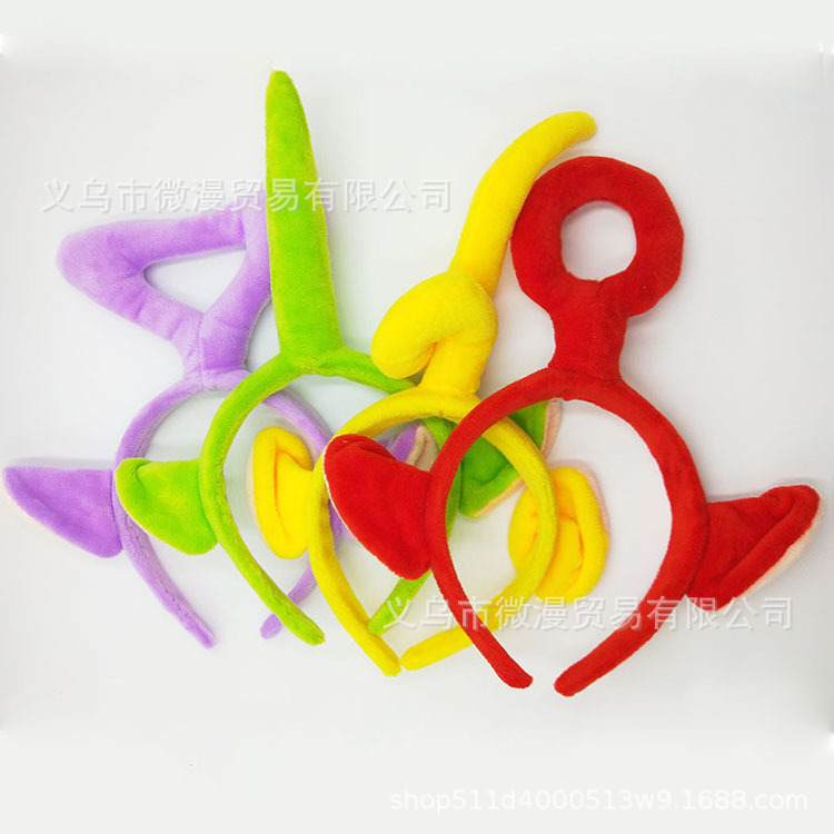 Nueva antena diadema de bebé anime diadema de dibujos animados lindo venta lindo tridimensional diadema banda para el cabello lavado de cara diadema femenina