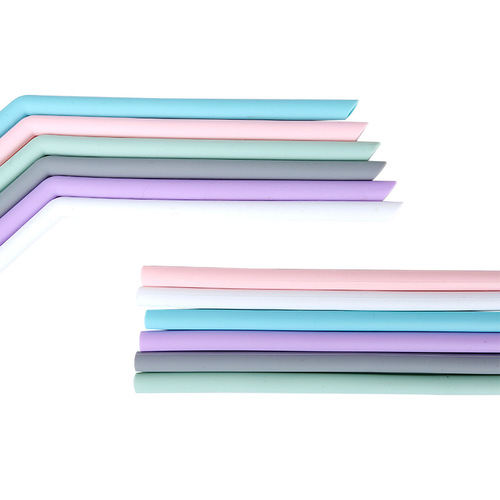 Disposable silicone colorful multi-purpose creative beverage straws wholesale manufacturers wholesale