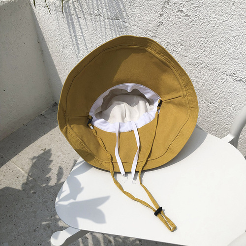 Summer Hat, Korean Style, Versatile, Japanese Fisherman Hat for Women, Beach Outing Sun Hat, Face Covering, Large Brim Sun Protection