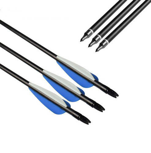 Manufacturer wholesale bow and arrow fiberglass arrow outdoor practice arrow 8MM replaceable head recurve bow traditional bow practice arrow