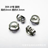 Earplugs stainless steel with butterfly, earrings, accessory with accessories, Japanese and Korean, Korean style, handmade