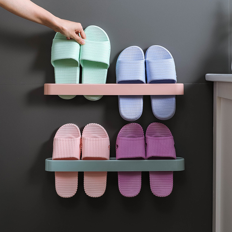 Factory Direct Supply Modern Simple Bathroom Shoe Rack Household Shoe Storage Artifact New All-In-One Hanging Shoe Rack