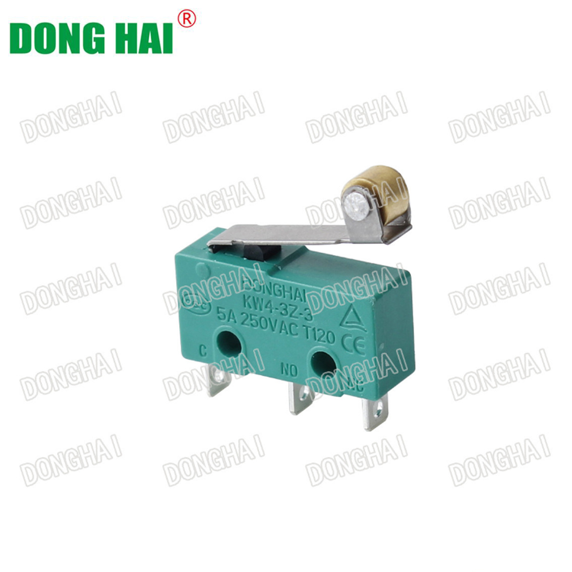 东海DONGHAI 小型微动开关KW4-3Z-3B122023L3，带滑轮，证书齐全