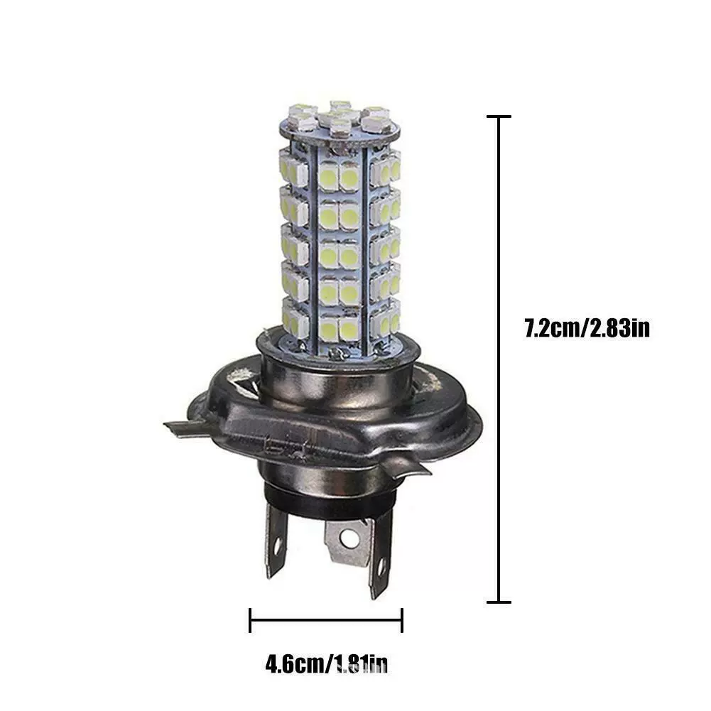 LED-противотуманная лампа H7-68SMD 3528, автомобильная фара/мотофара, противотуманная фара, передняя противотуманка, повышенная яркость