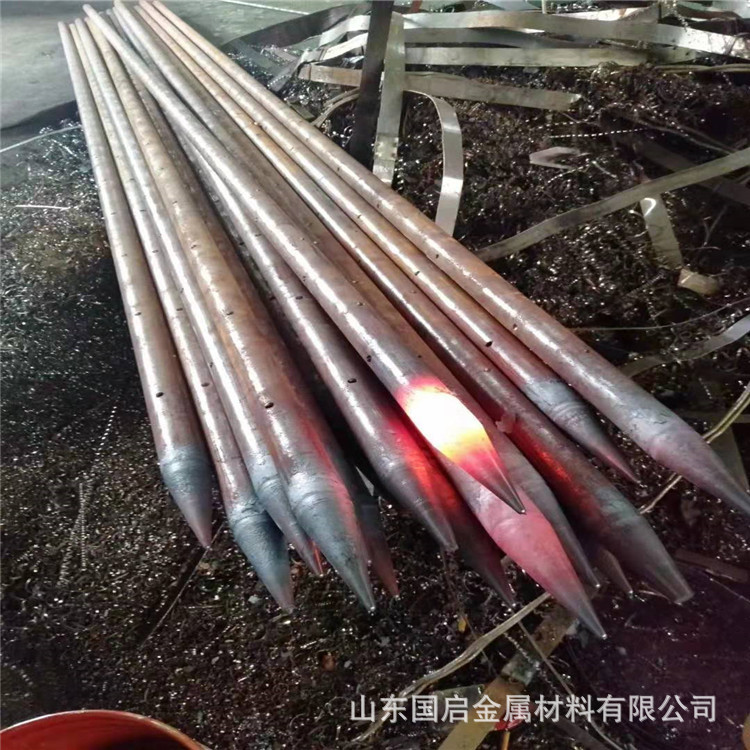 厂家生产 注浆钢管 隧道管棚管 钢花管 倒角刺土钉管 超前小导管