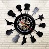 Cross -border Rock Music Art Wall Clock Clock Clock Clock Clock Musical Instrument Guitar Ethylene Recerium
