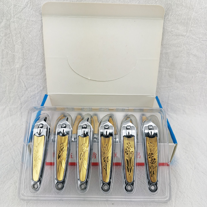 A 031 363 A- 7 cortaúñas oblicuas de oro acero inoxidable cortaúñas para adultos cortaúñas yiwu 2 yuanes tienda