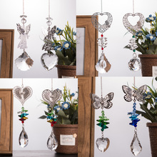 水晶金属天使花瓣琵琶新葫芦扇贝吊坠灯饰球挂件工厂货源卡通挂件