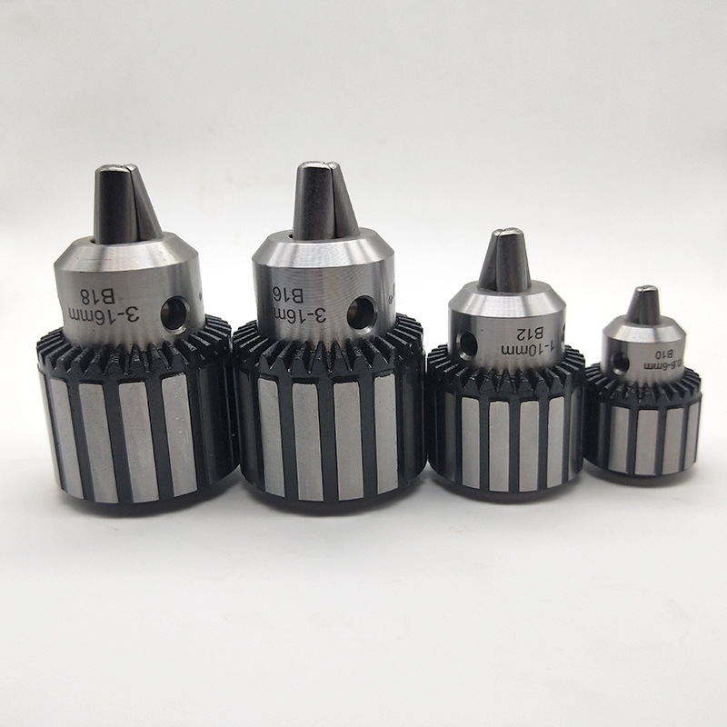 三欧钢壳锥度钻夹头无螺纹B10 B12 B16 B18 0.6-6 1-10 3-16 1-16