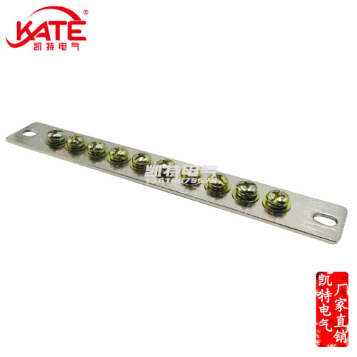 10 hole zero row 3*30 total length 220 brass zero ground bar terminal block distribution box bus copper bar KT053