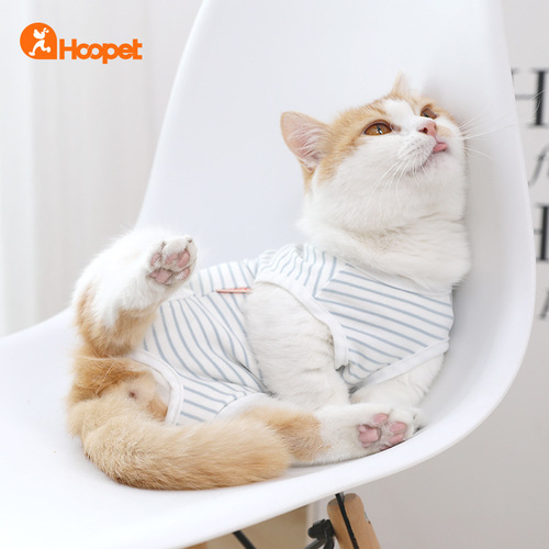 Amazon Cross-Border Cat Clothes Four Seasons Thin Weaning Anti-Licking Anti-Bite Breathable Nursing Clothes Postoperative Clothing