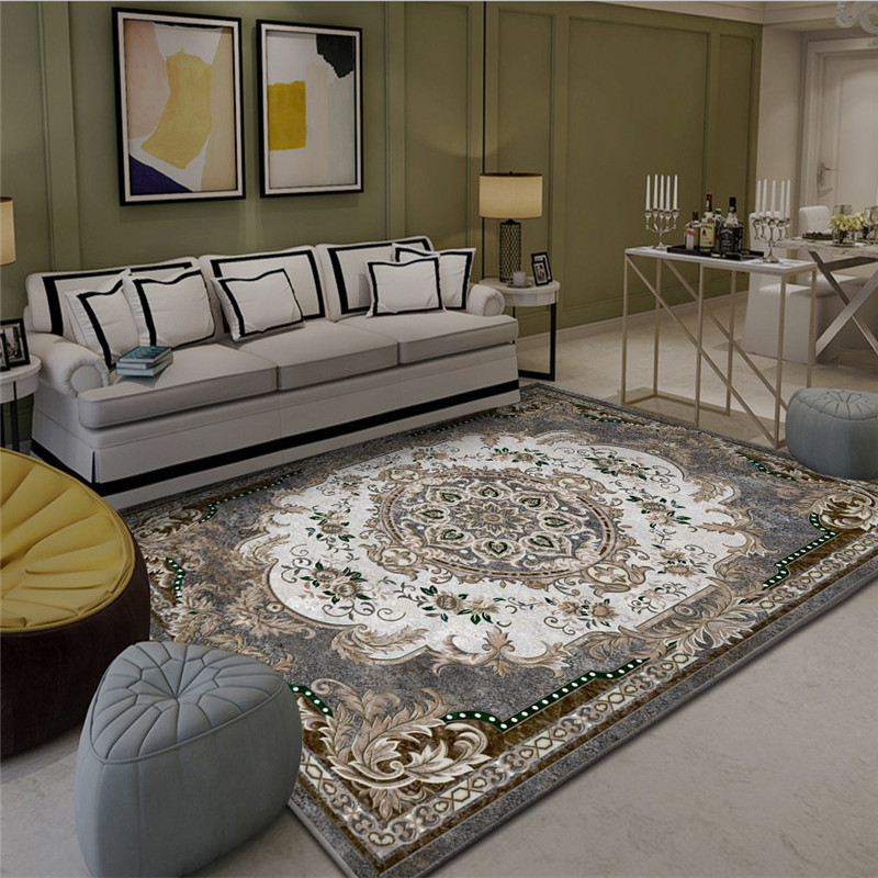 De estilo europeo sala de estar alfombra estera Amazon Bay ventana de la Oficina alfombra completa de impresión de arrastre estera al por mayor