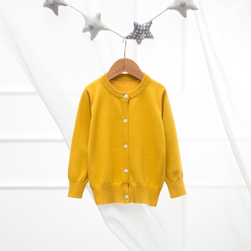 18088 쉘 버튼 카디건 생강