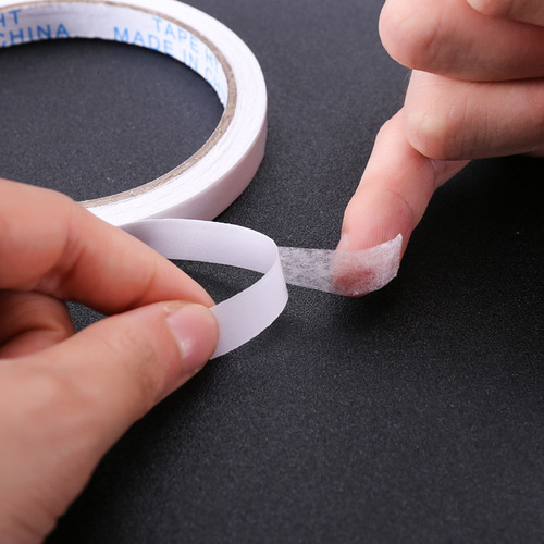 Office supplies double-sided tape strong adhesive ultra-thin double-sided tape packaging sealing two-sided tape 12 meters stationery tape wholesale
