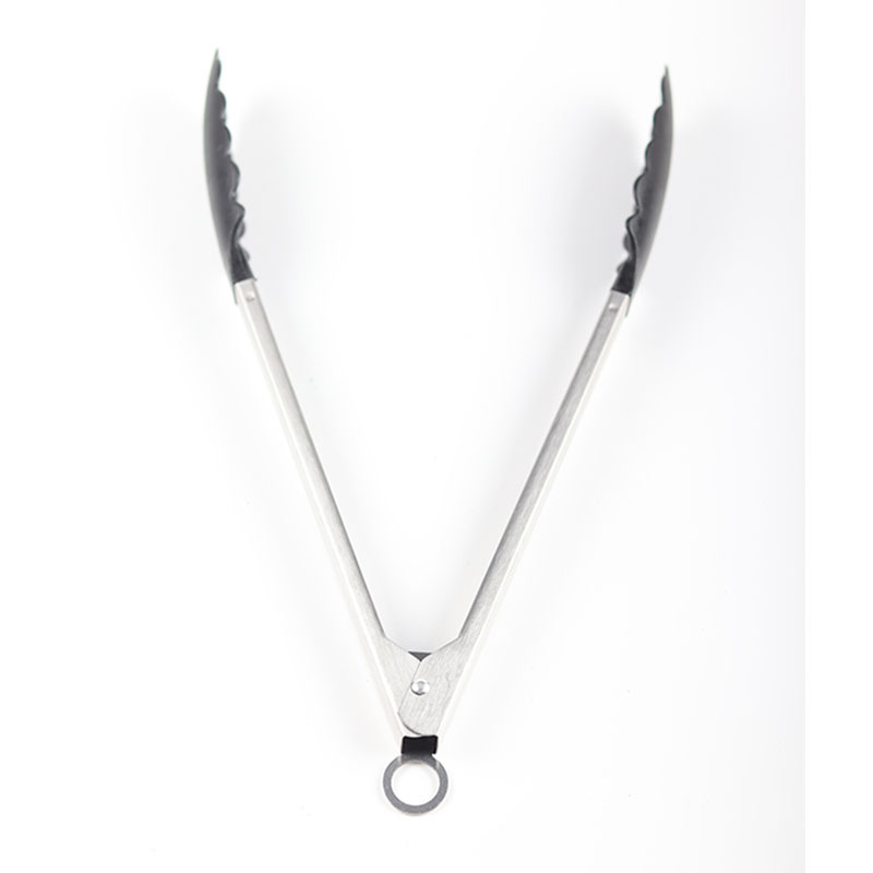 En stock al por mayor clip de comida de nylon de acero inoxidable de 12 pulgadas clip de pan clip de barbacoa clip de hornear clip de bloqueo automático