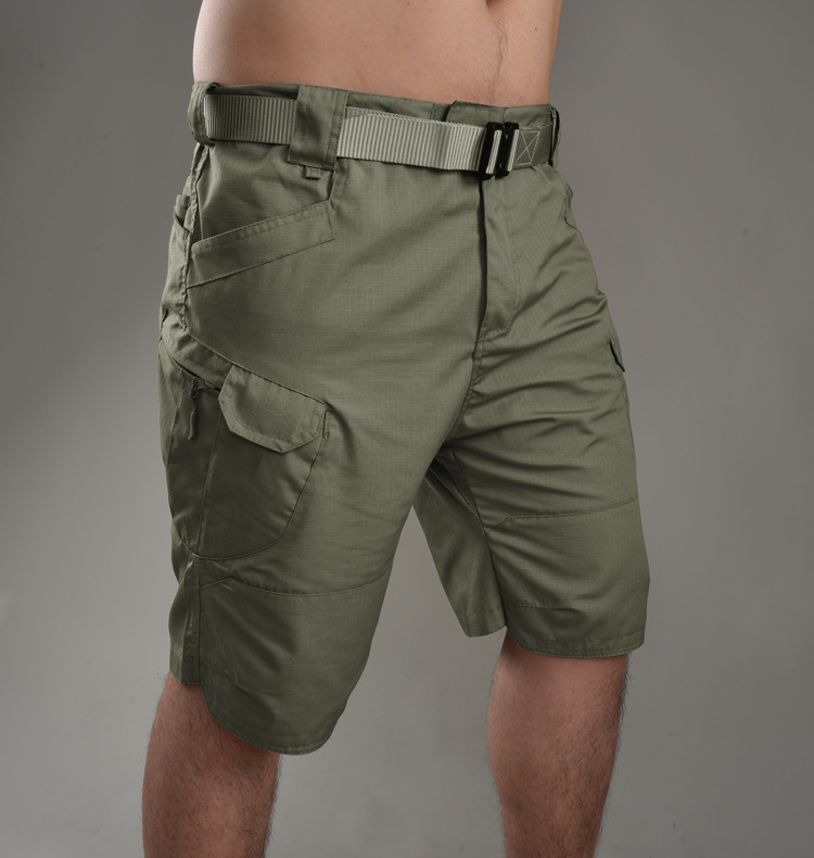 Verano casual ix7 pantalones cortos tácticos resistentes al desgaste de cuadros cortos deportivos resistentes al desgaste