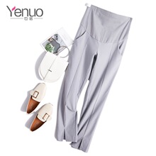 也诺2023韩版新款孕妇裤纯棉长款高腰托腹裤外穿孕妇打底裤代发
