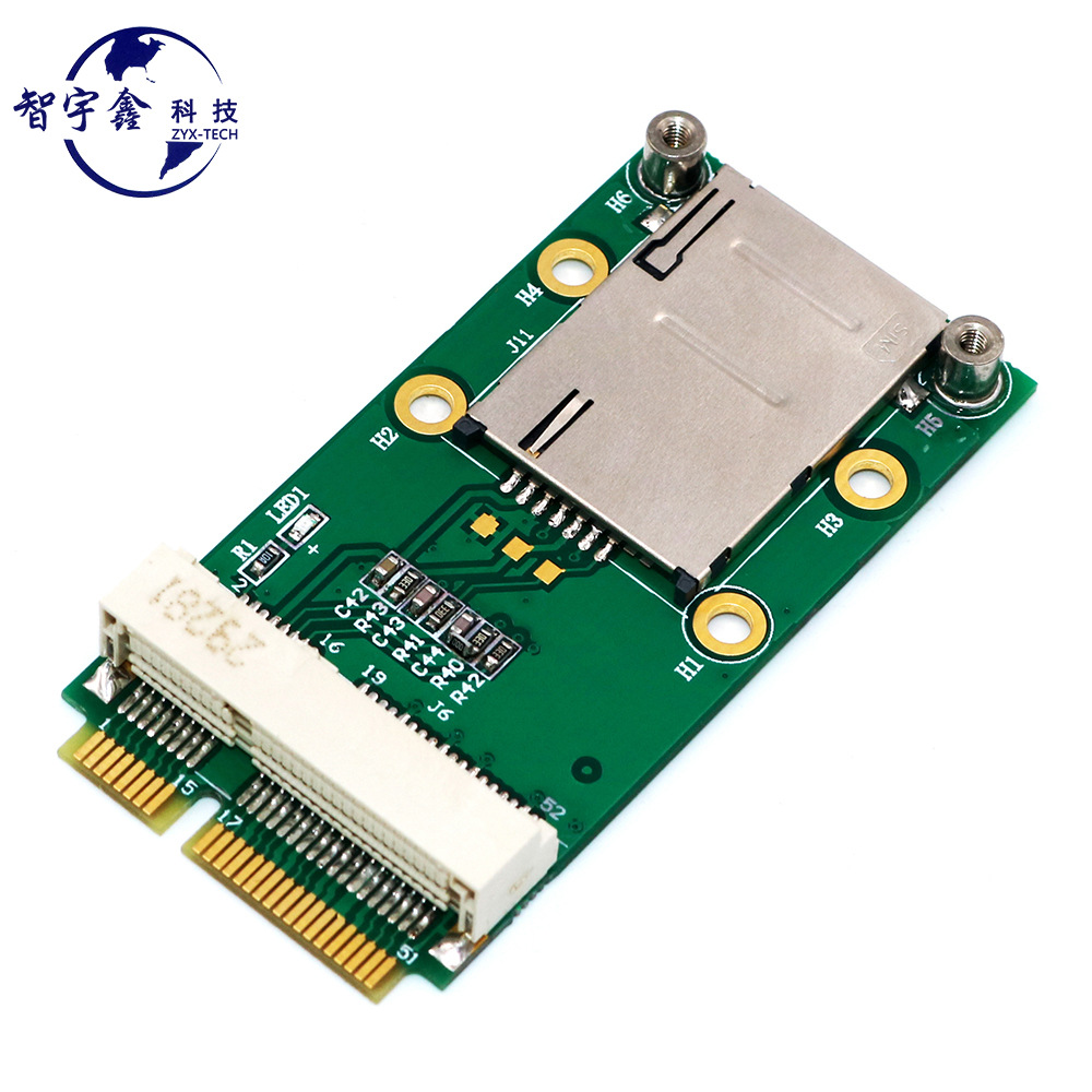 MiniPCIE adapter card MINIPCIE to MINIPCIE 4G Module adapter board with SIM card holder