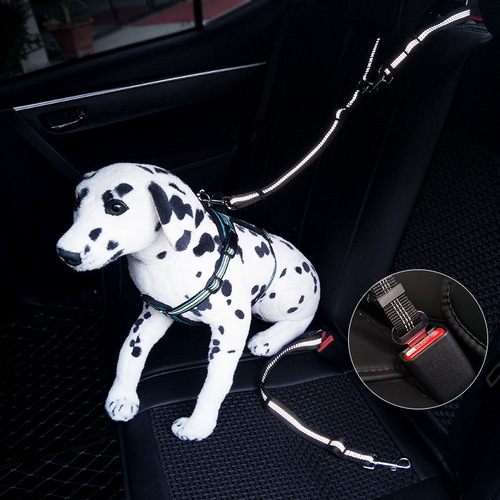 Amazon Pet Car Seat Belt Pet Car Seat Belt Dual-Purpose Car Back Seat Dog Seat Belt Traction