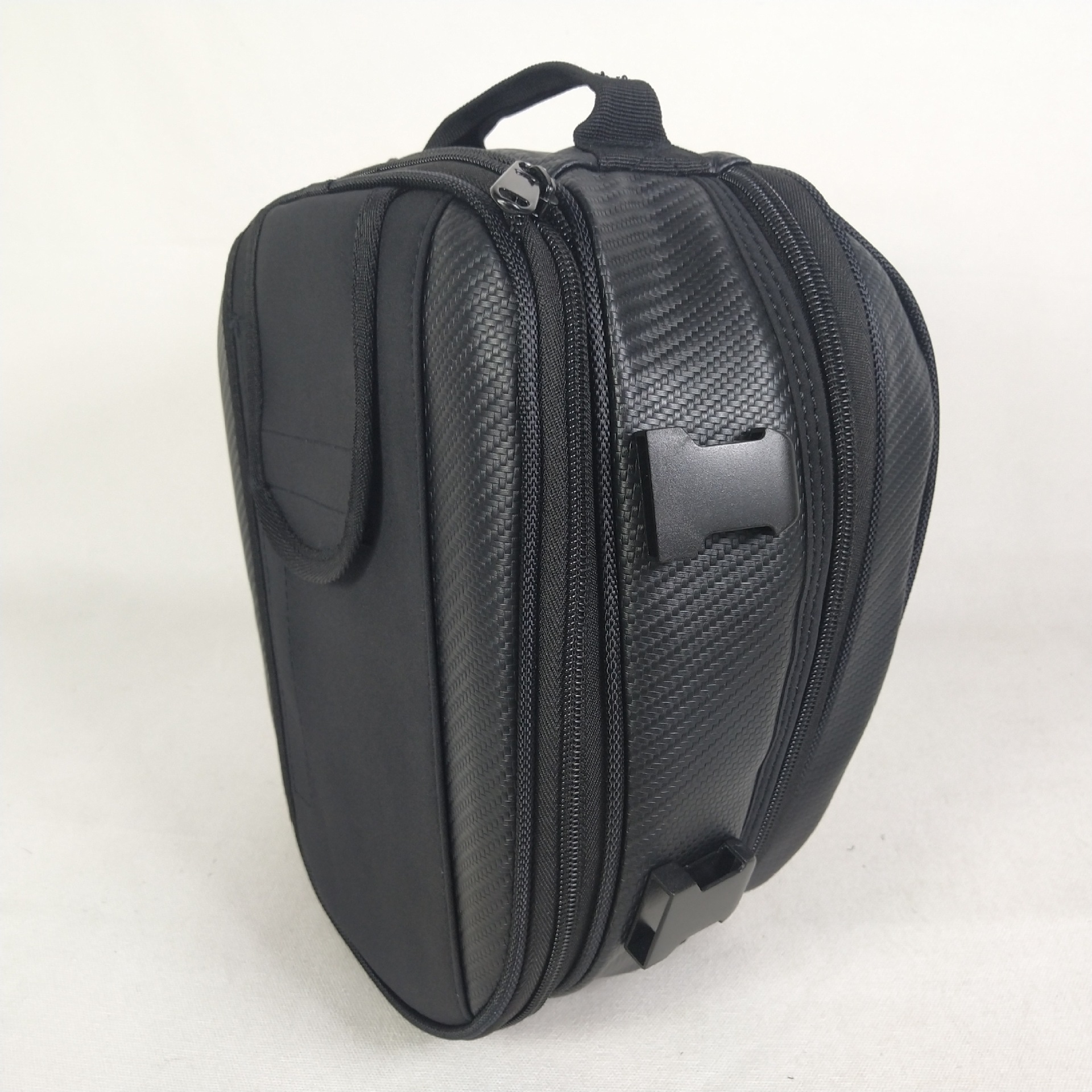 Motocicleta trasera tronco motocicleta asiento trasero bolsa de cola bolsa de vehículo todoterreno bolsa trasera puede contener medio casco bolsa