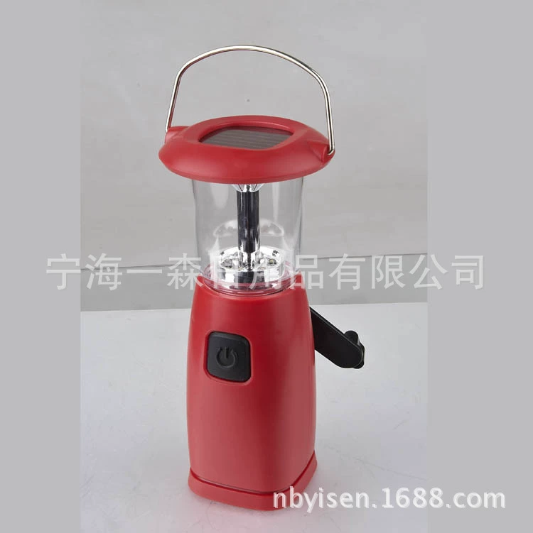 Factory direct selling LED hand shake solar camping tent lantern camping light
