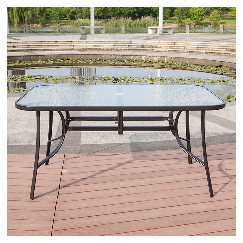 Outdoor leisure tables and chairs waterproof sunscreen balcony courtyard garden wrought iron table outdoor table