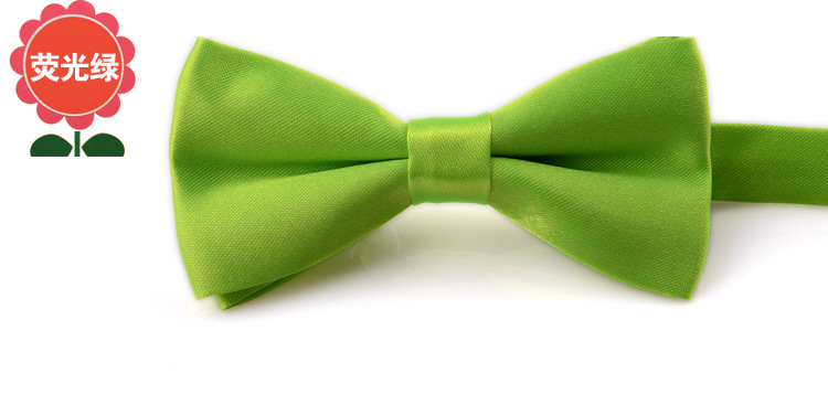 Directo de fábrica color puro pajarita masculina y femenina bebé doble arco rendimiento kindergarten color caramelo al por mayor